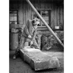 Das Entstehen neuer Skulpturen - Eine Fotodokumentation in schwarz/weiß von Lutz Scherer/ www.lutzscherer.de