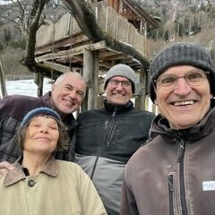 Das Team von links&colon; Christine&comma; Peter&comma; Thomas und Martin Wiese&sol; El equipo&comma; de izquierda a derecha&colon; Christine&comma; Peter&comma; Thomas y Martin Wiese