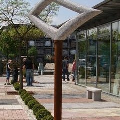 Steinzeichen, Seitenansicht Steinzeichen, Seitenansicht