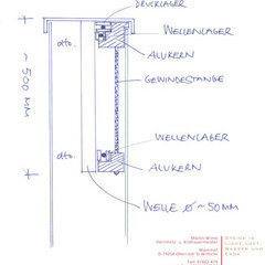 Technische Zeichnung der Kugellager Technische Zeichnung der Kugellager