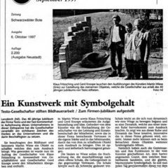Pressebericht Schwarzwälder Bote vom 6. Oktober 1997 Pressebericht Schwarzwälder Bote vom 6. Oktober 1997