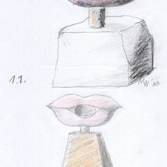 Mund Skulptur Entwurf - 2 Variationen Mund Skulptur Entwurf - 2 Variationen