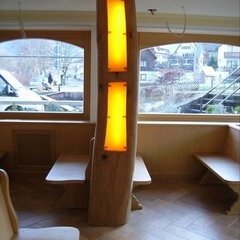 Lichtsäule im Restaurant Lichtsäule im Restaurant