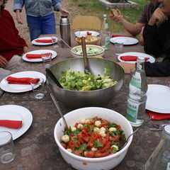 Samstag Mittag am Altar.