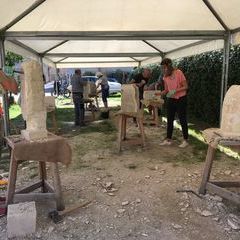 Die Arbeit an den Steinen beginnt!