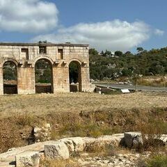 Und los geht's mit der ersten Gruppe in das antike Patara