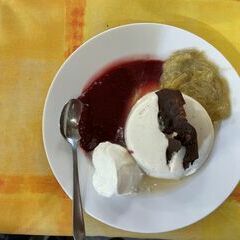 Genialer Dreiklang als Dessert.