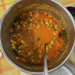 Currygemüse und was davon übrig blieb!