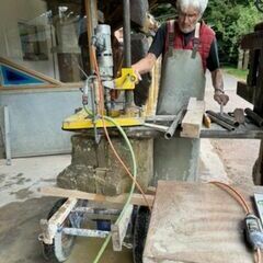 Am Sonntag gab es noch viel zu bohren mit Kernlochbohrer und Hilti für etwaige Installationen